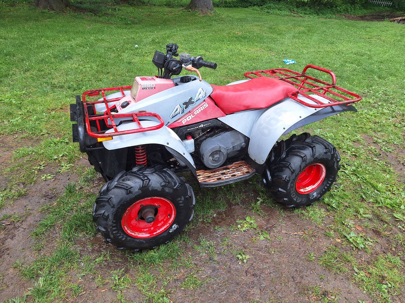 Polaris 350 two-stroke 4x4 fourwheeler
