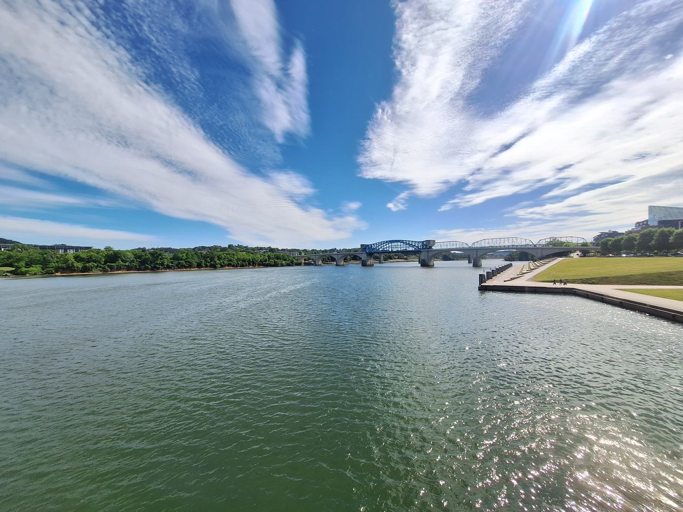 Riverfront view of Chattanooga, Tennessee