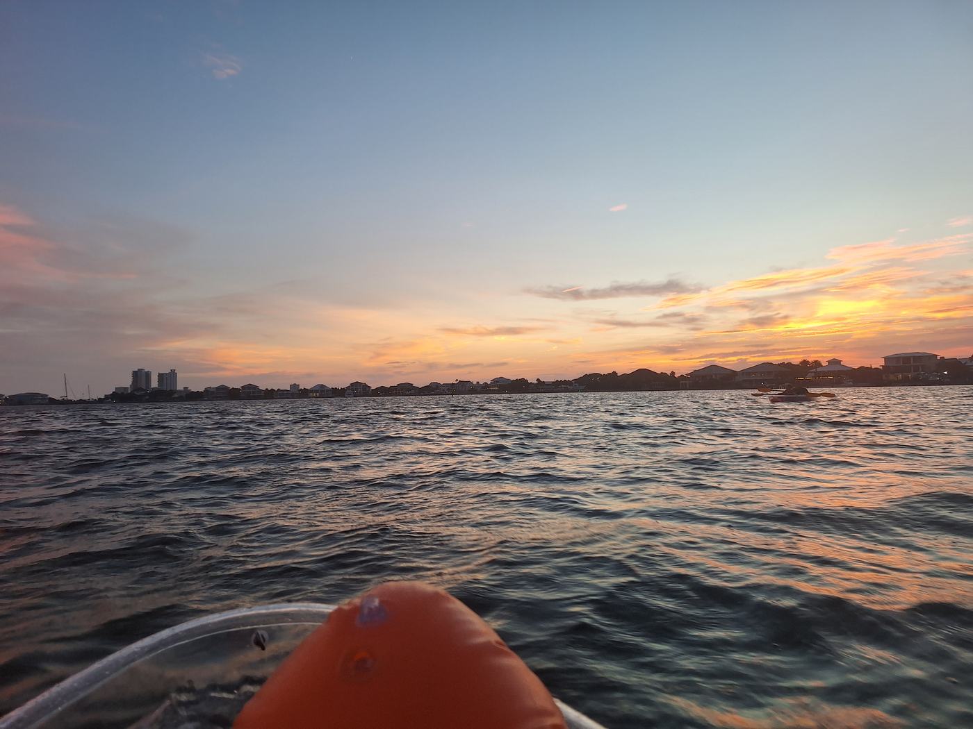 Sunset from a kayak, Florida